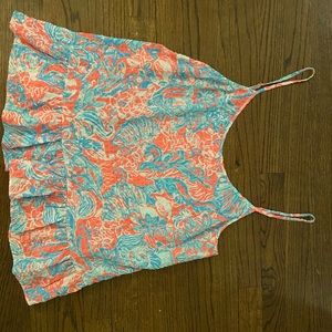 women’s lilly pulitzer spaghetti strap tank top